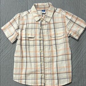 Kids Plaid Shirt - Cream and Orange by Gap